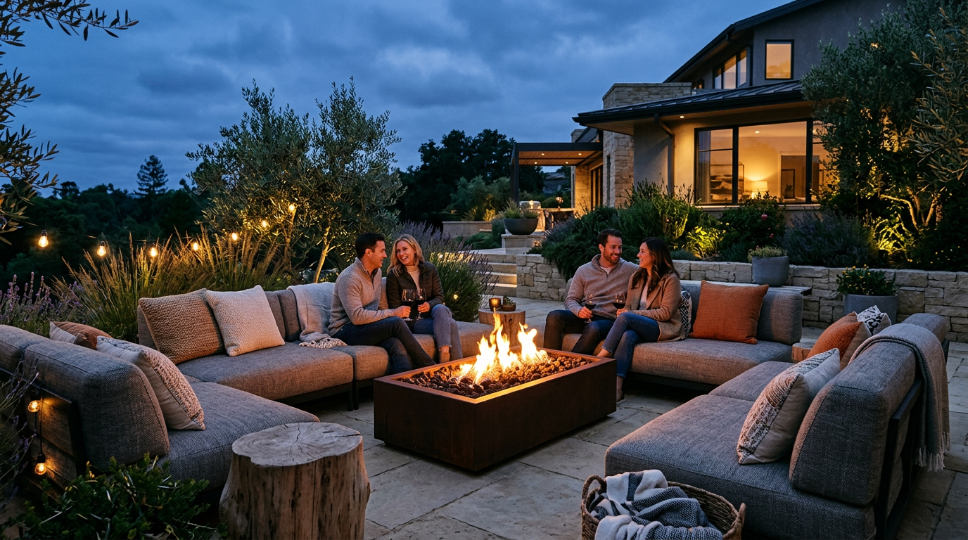 Fire Pits: Gas vs. Wood, Materials, and Placement