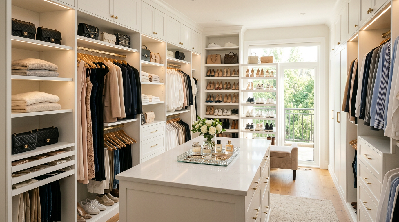 Closet Guide: Walk-in vs. Reach-in, and Door Types