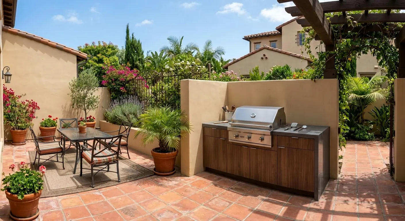 The Heights · Outdoor Kitchen & BBQ — after