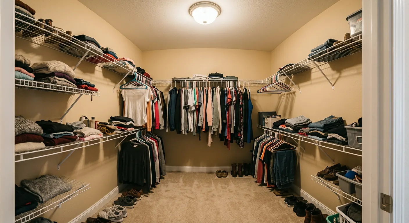 The Heights · Walk-In Closet — before